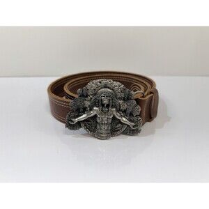 Rare Bob Dozier Knives Custom Made Leather Belt Signed 4/6/14 R.L Dozier
